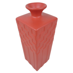 443-poppy red-aardewerk vaas (12x12x35cm)-2