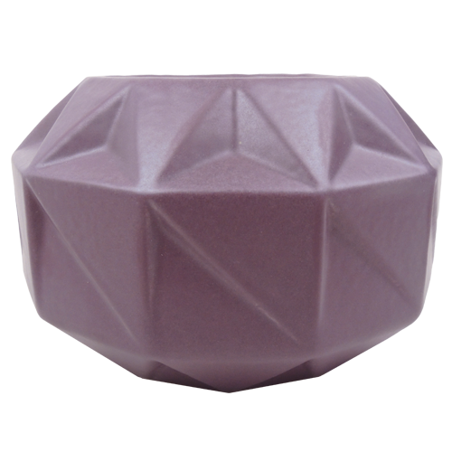 Vouwvaas purple rain aardewerk vaas paars hinck amsterdam woonaccessoires met bijzondere texturen met oog voor detail van een hoge kwaliteit