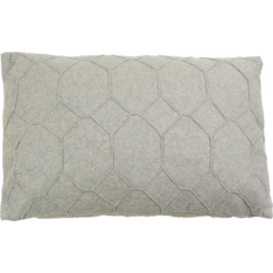 hexagon light grey kussen licht grijs hinck amsterdam wolvilt 40x60cm woonaccessoires met bijzondere texturen met oog voor detail, handgemaakt en of handgeweven