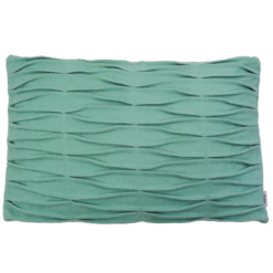 wave aqua kussen blauw hinck amsterdam woonaccessoires met bijzondere texturen met oog voor detail van een hoge kwaliteit