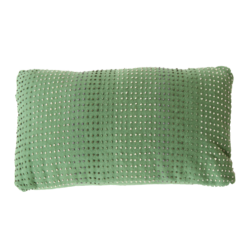 knot green kussen hinck amsterdam woonaccessoires met bijzondere texturen met oog voor detail van een hoge kwaliteit