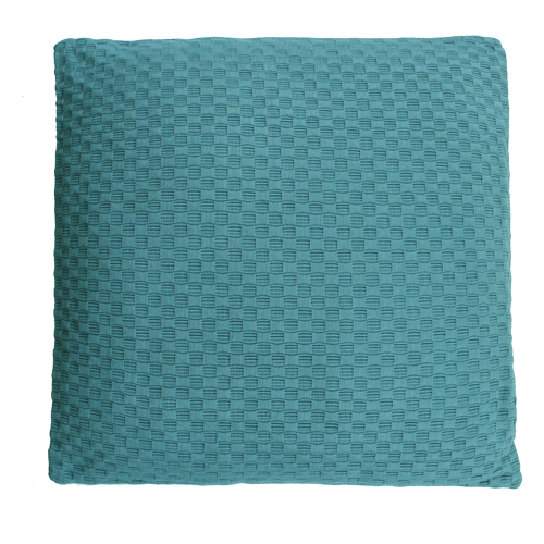 grove weving colonial blue large kussen hinck amsterdam woonaccessoires met bijzondere texturen met oog voor detail van een hoge kwaliteit