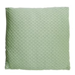 grove weving mintgreen large kussen hinck amsterdam woonaccessoires met bijzondere texturen met oog voor detail van een hoge kwaliteit