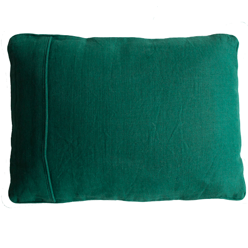 Basic piping cadmium green small kussen hinck amsterdam woonaccessoires met bijzondere texturen met oog voor detail van een hoge kwaliteit