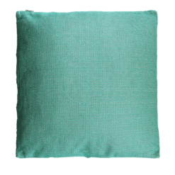 Melange cadmium large groen blauw kussen hinck amsterdam linnen 60x60 cm woonaccessoires met bijzondere texturen met oog voor detail, handgemaakt en of handgeweven