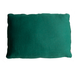 Basic piping cadmium green large kussen hinck amsterdam woonaccessoires met bijzondere texturen met oog voor detail van een hoge kwaliteit