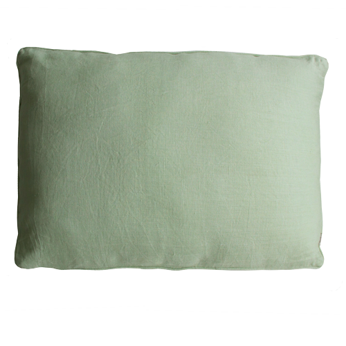 Basic piping mint green large kussen hinck amsterdam woonaccessoires met bijzondere texturen met oog voor detail van een hoge kwaliteit
