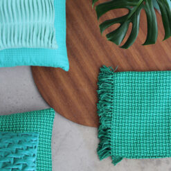 Interieur inspiratie groen aqua blauw trend kussens vernieuwend hinck amsterdam woonaccessoires