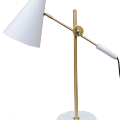 Lamp koper offwhite Bureaulamp staande lamp tafellamp koper goud wit hinck amsterdam woonaccessoires met bijzondere texturen met oog voor detail, handgemaakt en of handgeweven