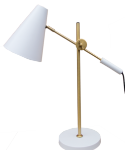 Lamp koper offwhite Bureaulamp staande lamp tafellamp koper goud wit hinck amsterdam woonaccessoires met bijzondere texturen met oog voor detail, handgemaakt en of handgeweven