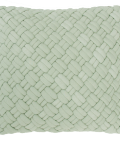 wicker dewgreen kussen mint zacht groen hinck amsterdam jersey 40x40cm woonaccessoires met bijzondere texturen met oog voor detail, handgemaakt en of handgeweven