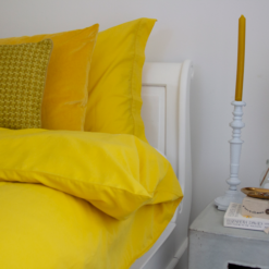 som Arctic kip One Sulphur Yellow 1p | hinck beddengoed one hoogwaardige kwaliteit |  woonaccessoires